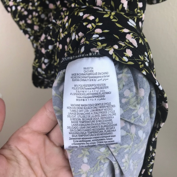 BCBGeneration cold shoulder floral print romper - Picture 6 of 6